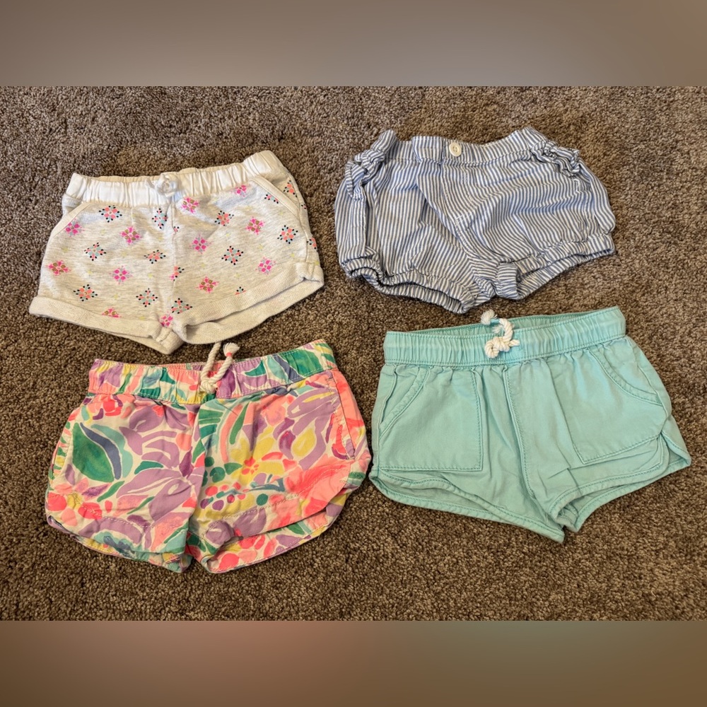 OshKosh B'gosh Kids Shorts Set - Floral, Striped, Teal, Multicolor